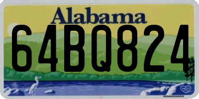AL license plate 64BQ824