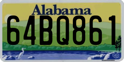 AL license plate 64BQ861