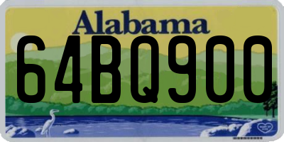 AL license plate 64BQ900