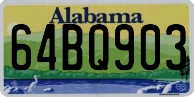 AL license plate 64BQ903