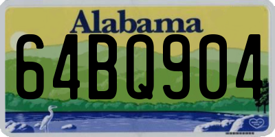 AL license plate 64BQ904