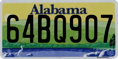 AL license plate 64BQ907