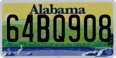 AL license plate 64BQ908