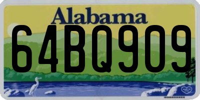 AL license plate 64BQ909