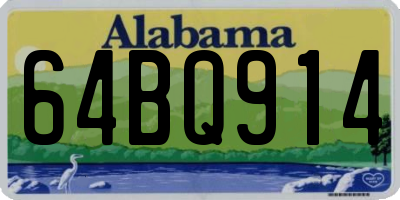 AL license plate 64BQ914