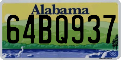 AL license plate 64BQ937