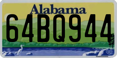 AL license plate 64BQ944