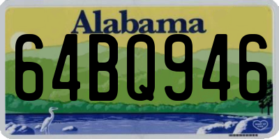 AL license plate 64BQ946