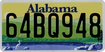 AL license plate 64BQ948