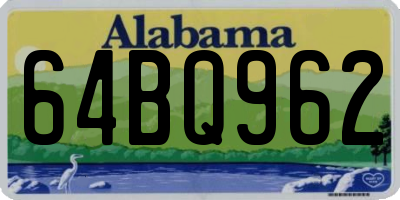 AL license plate 64BQ962