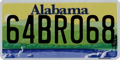 AL license plate 64BR068
