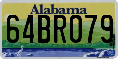 AL license plate 64BR079