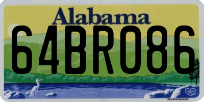 AL license plate 64BR086