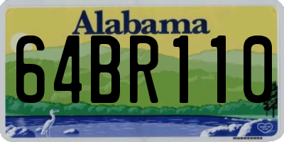 AL license plate 64BR110