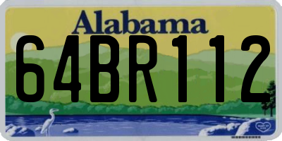AL license plate 64BR112