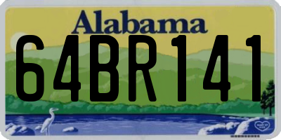 AL license plate 64BR141