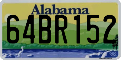 AL license plate 64BR152
