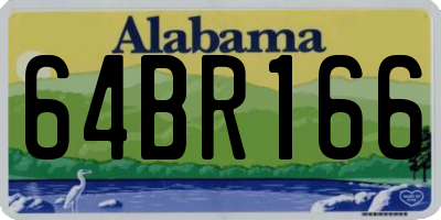 AL license plate 64BR166