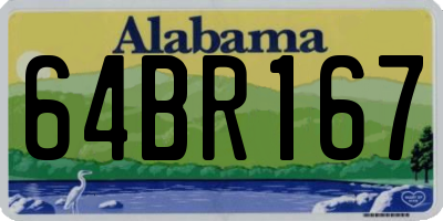 AL license plate 64BR167