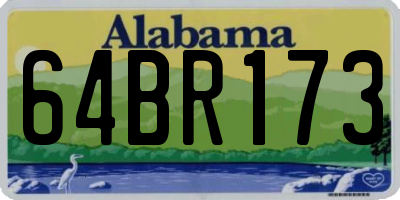 AL license plate 64BR173