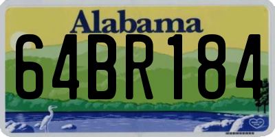 AL license plate 64BR184