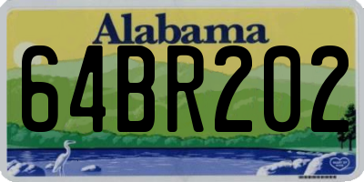 AL license plate 64BR202