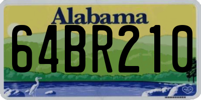 AL license plate 64BR210