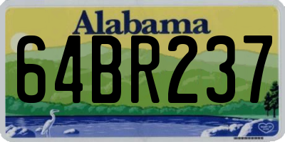AL license plate 64BR237