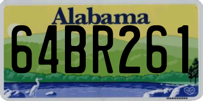 AL license plate 64BR261