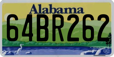 AL license plate 64BR262