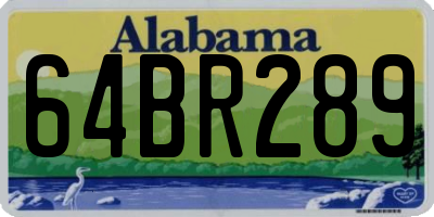 AL license plate 64BR289