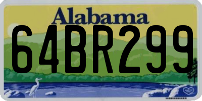 AL license plate 64BR299