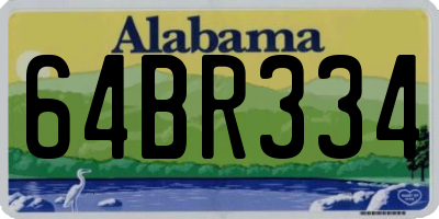 AL license plate 64BR334