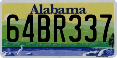 AL license plate 64BR337