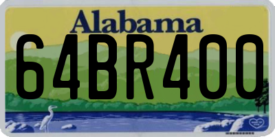 AL license plate 64BR400