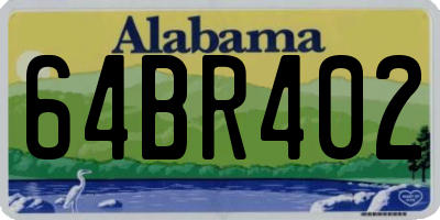AL license plate 64BR402