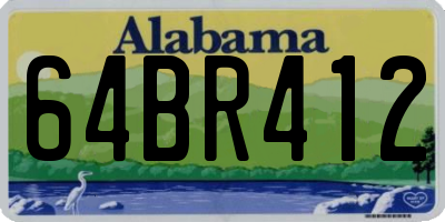 AL license plate 64BR412