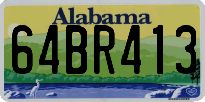 AL license plate 64BR413