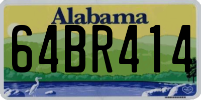 AL license plate 64BR414