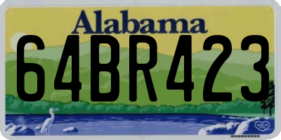 AL license plate 64BR423
