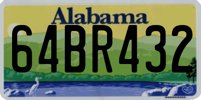 AL license plate 64BR432