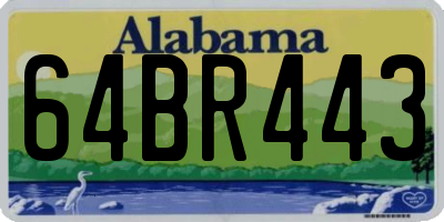 AL license plate 64BR443