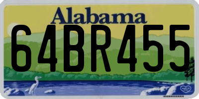 AL license plate 64BR455