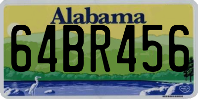AL license plate 64BR456