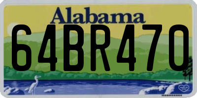 AL license plate 64BR470