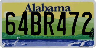 AL license plate 64BR472
