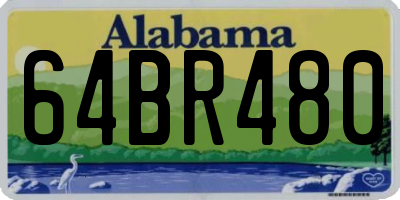 AL license plate 64BR480
