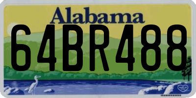 AL license plate 64BR488