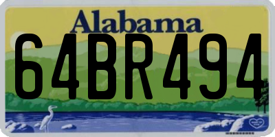 AL license plate 64BR494