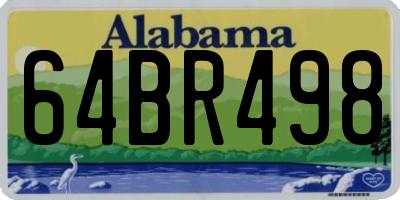 AL license plate 64BR498